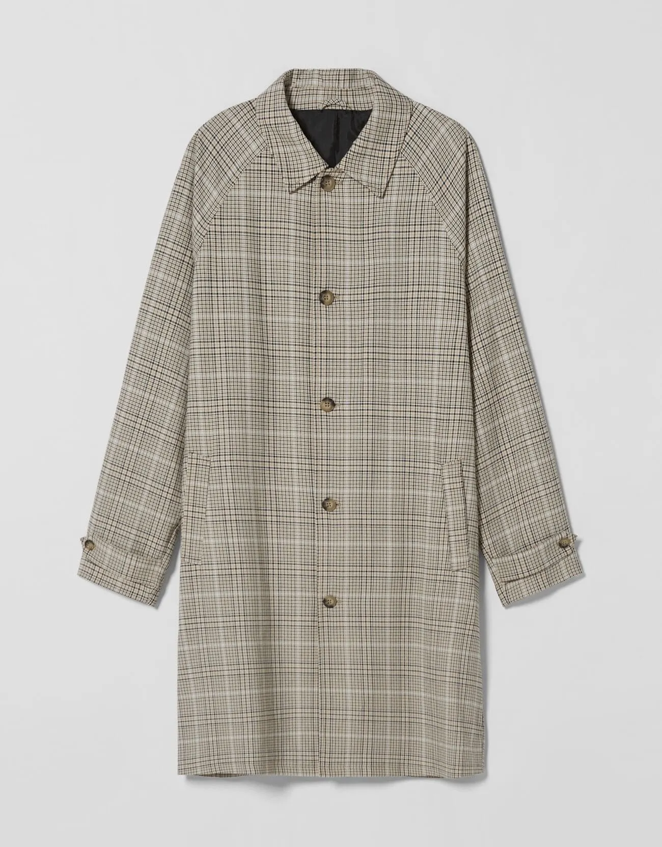 Karierter Trenchcoat